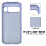 For Google Pixel 10 Pure Color Liquid Silicone Shockproof Phone Case(Purple)