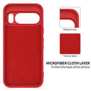 For Google Pixel 10 Pure Color Liquid Silicone Shockproof Phone Case(Red)