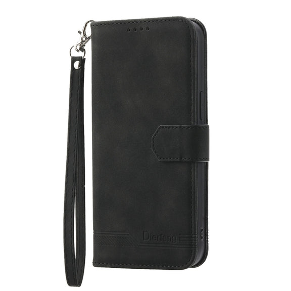 For Xiaomi Redmi A3 Dierfeng Dream Line TPU + PU Leather Phone Case(Black)