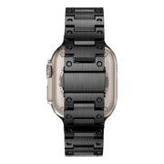 Double Rows Metal Watch Band For Apple Watch SE 2023 40mm(Black)
