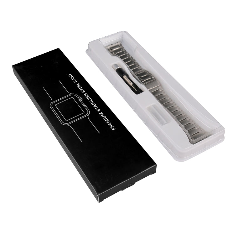 Double Rows Metal Watch Band For Apple Watch Ultra 2 49mm(Titanium)