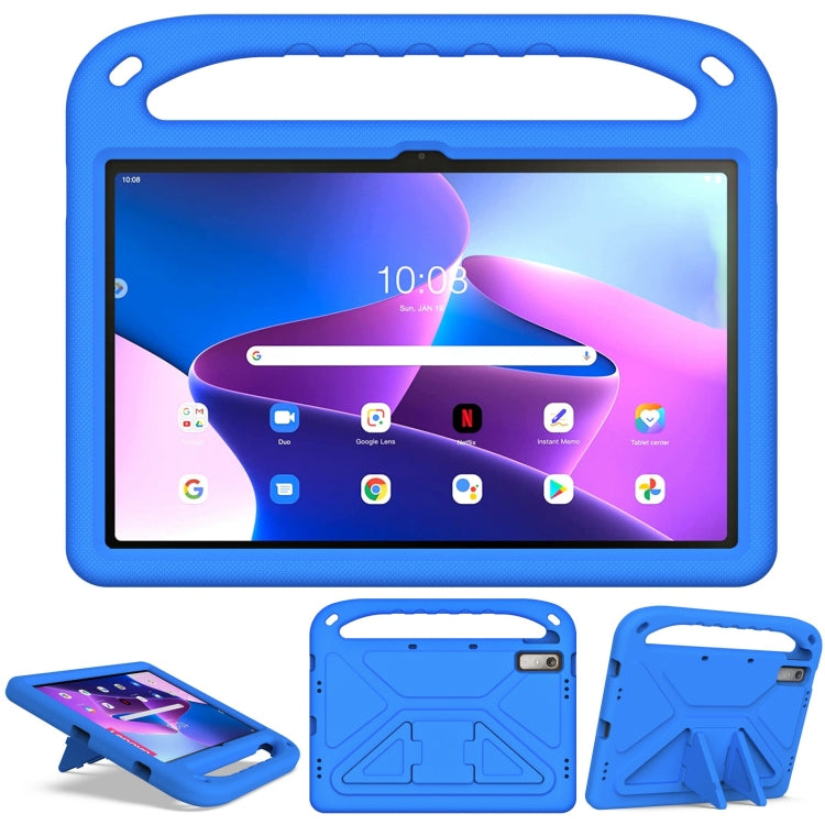 For Lenovo Tab P11 Gen 2 11.5 Handle EVA Shockproof Tablet Case with Holder(Blue)