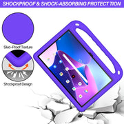 For Lenovo Tab P11 Gen 2 11.5 Handle EVA Shockproof Tablet Case with Holder(Purple)
