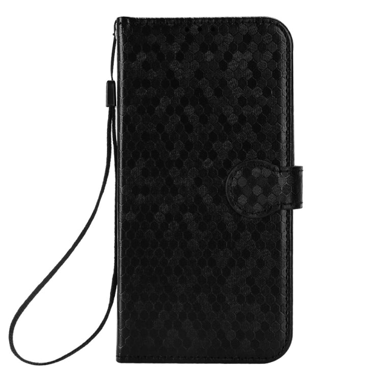 For Google Pixel 9 Pro Honeycomb Dot Texture Leather Phone Case(Black)