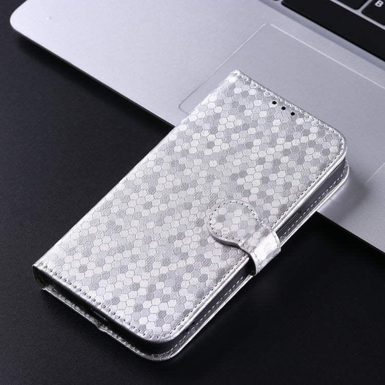 For Google Pixel 9 Honeycomb Dot Texture Leather Phone Case(Silver)