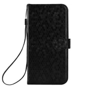 For Google Pixel 9 Pro XL Honeycomb Dot Texture Leather Phone Case(Black)