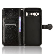 For Google Pixel 9 Pro XL Honeycomb Dot Texture Leather Phone Case(Black)