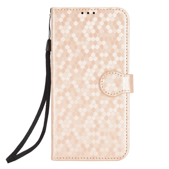 For Google Pixel 9 Pro XL Honeycomb Dot Texture Leather Phone Case(Gold)
