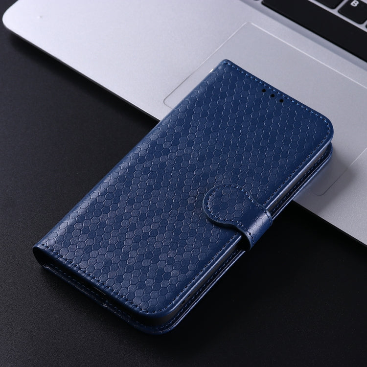 For Google Pixel 9 Pro XL Honeycomb Dot Texture Leather Phone Case(Blue)