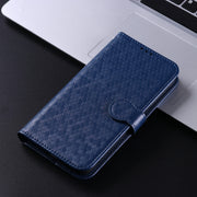 For Google Pixel 9 Pro XL Honeycomb Dot Texture Leather Phone Case(Blue)