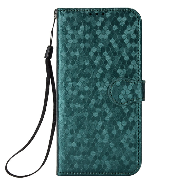 For Google Pixel 9 Pro XL Honeycomb Dot Texture Leather Phone Case(Green)