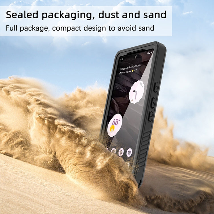 For Google Pixel 7a RedPepper Shockproof IP68 Water-resistant PC + TPU Protective Case(Black)