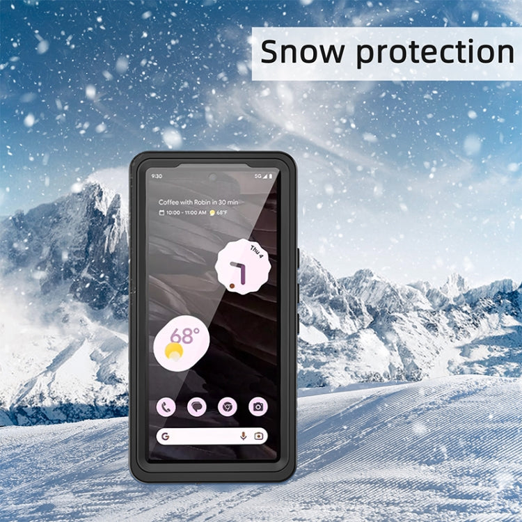 For Google Pixel 7a RedPepper Shockproof IP68 Water-resistant PC + TPU Protective Case(Black)