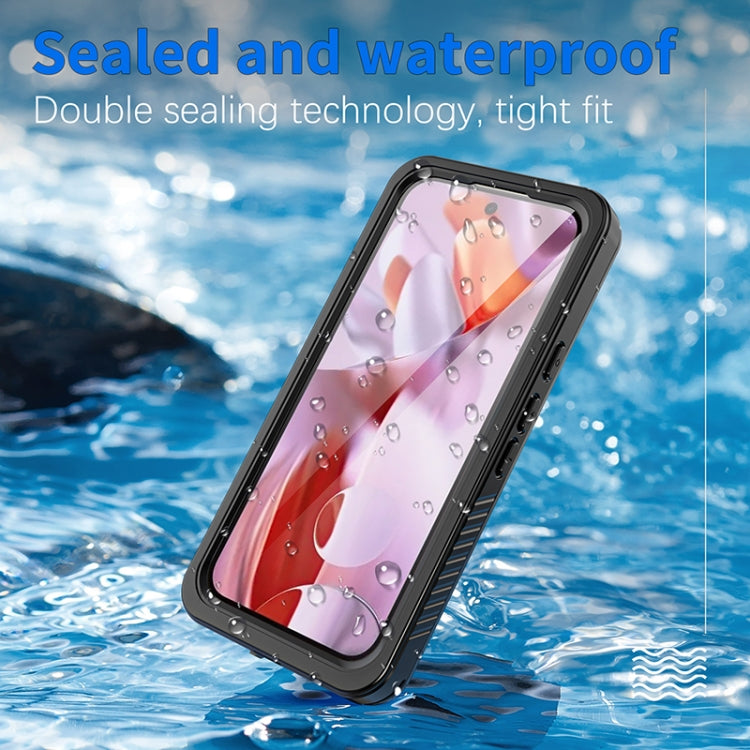 For Google Pixel 9 Pro RedPepper Shockproof IP68 Water-resistant PC + TPU Protective Case(Black)