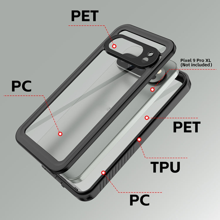 For Google Pixel 9 Pro XL RedPepper Shockproof IP68 Water-resistant PC + TPU Protective Case(Black)