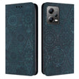 For Redmi Note 12 5G Global Ethnic Embossed Adsorption Leather Phone Case(Blue) - Xiaomi Cases by PMC TechLife | Online Shopping South Africa | PMC TechLife | Buy Now Pay Later Mobicred
