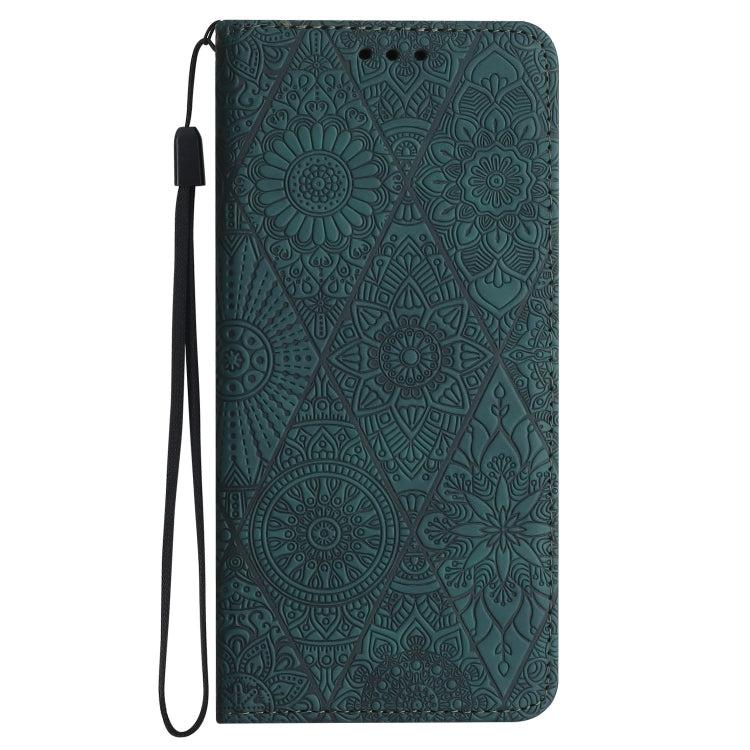 For Redmi Note 12 5G Global Ethnic Embossed Adsorption Leather Phone Case(Blue)