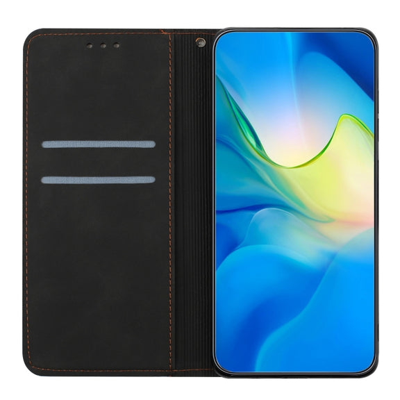 For Xiaomi 12 Lite Ethnic Embossed Adsorption Leather Phone Case(Black)
