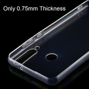 For Huawei Y6p 0.75mm Ultra-thin Transparent TPU Soft Protective Case