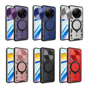 For Xiaomi Redmi A3 CD Texture Sliding Camshield Magnetic Holder Phone Case(Black)
