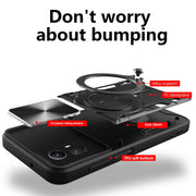 For Xiaomi Redmi Note 12S 4G CD Texture Sliding Camshield Magnetic Holder Phone Case(Black)