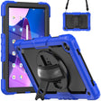 For Lenovo Tab M10 Plus 10.6 Gen 3rd Silicone Hybrid PC Tablet Case with Shoulder Strap(Blue) - Lenovo by PMC TechLife | Online Shopping South Africa | PMC TechLife | Buy Now Pay Later Mobicred