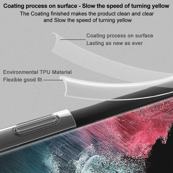 For Xiaomi 14 5G imak Shockproof Airbag TPU Phone Case(Transparent Black)