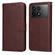 For Xiaomi Redmi K70 / K70 Pro Classic Calf Texture Flip Leather Phone Case(Brown)