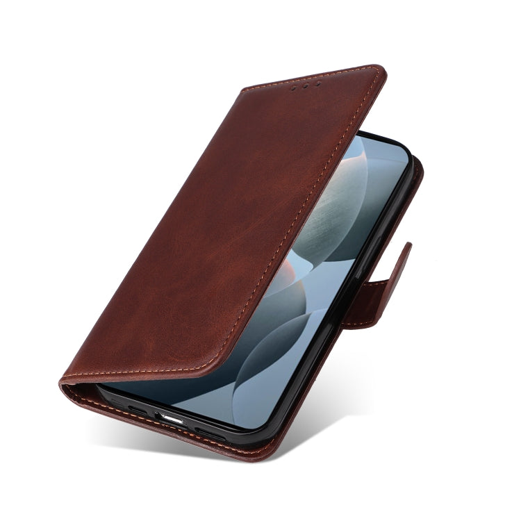 For Xiaomi Redmi K70 / K70 Pro Classic Calf Texture Flip Leather Phone Case(Brown)
