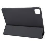 For iPad Air 11 2025 / 2024 GEBEI 3-folding Holder Shockproof Flip Leather Tablet Case(Black)