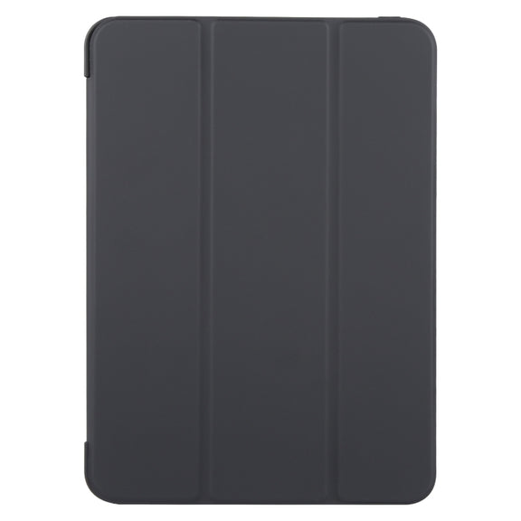 For iPad Pro 11 2024 GEBEI 3-folding Holder Shockproof Flip Leather Tablet Case(Black)