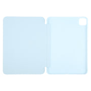 For iPad Pro 11 2024 GEBEI 3-folding Holder Shockproof Flip Leather Tablet Case(Sky Blue)