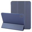 For iPad Pro 11 2024 GEBEI 3-folding Holder Shockproof Flip Leather Tablet Case(Dark Blue) - iPad Pro 11 2024 Cases by GEBEI | Online Shopping South Africa | PMC TechLife | Buy Now Pay Later Mobicred