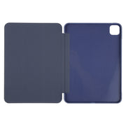 For iPad Air 13 2025 / 2024 GEBEI 3-folding Holder Shockproof Flip Leather Tablet Case(Dark Blue)