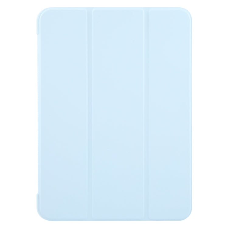 For iPad Pro 13 2024 GEBEI 3-folding Holder Shockproof Flip Leather Tablet Case(Sky Blue)