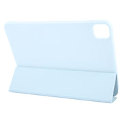 For iPad Pro 13 2024 GEBEI 3-folding Holder Shockproof Flip Leather Tablet Case(Sky Blue)