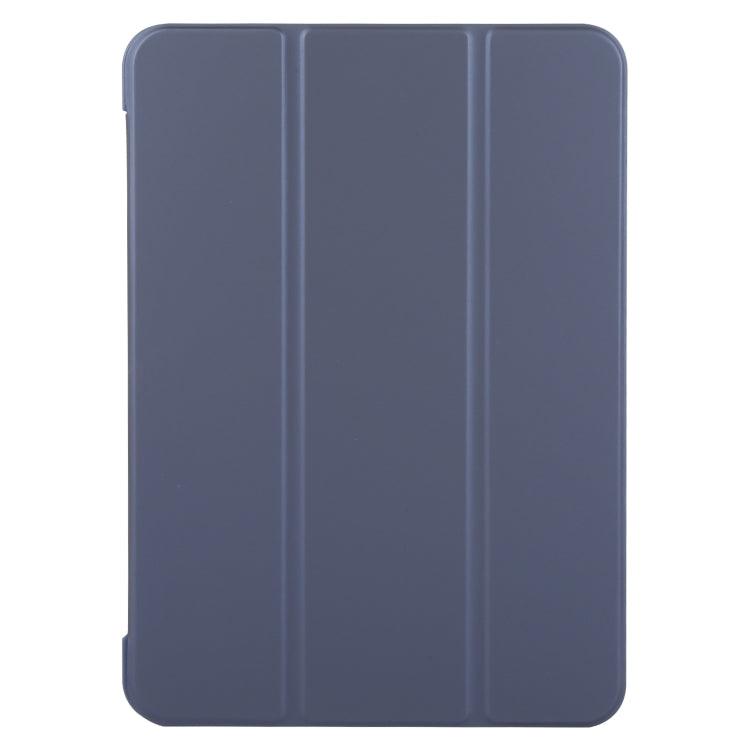 For iPad Pro 13 2024 GEBEI 3-folding Holder Shockproof Flip Leather Tablet Case(Dark Blue)