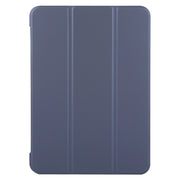 For iPad Pro 13 2024 GEBEI 3-folding Holder Shockproof Flip Leather Tablet Case(Dark Blue)