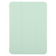 For iPad Pro 13 2024 GEBEI 3-folding Holder Shockproof Flip Leather Tablet Case(Green)