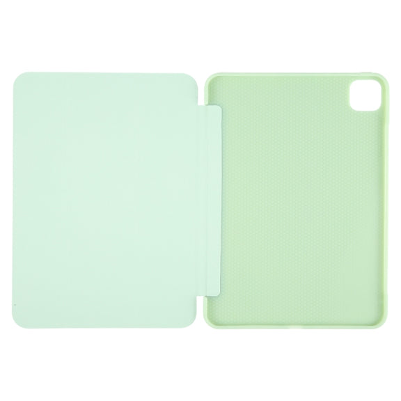 For iPad Pro 13 2024 GEBEI 3-folding Holder Shockproof Flip Leather Tablet Case(Green)