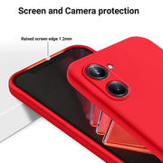 For Realme 10 Pro 5G Solid Color Liquid Silicone Dropproof Full Coverage Phone Case(Red)