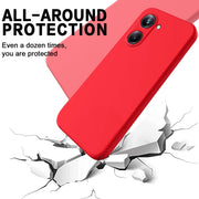 For Realme 10 Pro 5G Solid Color Liquid Silicone Dropproof Full Coverage Phone Case(Red)