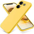 For Tecno Camon 20 Pro 4G Pure Color Liquid Silicone Shockproof Phone Case(Yellow) - Tecno Cases by PMC TechLife | Online Shopping South Africa | PMC TechLife | Buy Now Pay Later Mobicred