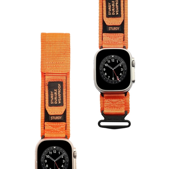 Nylon Two Section Watch Band For Apple Watch Ultra 2 49mm(Orange)