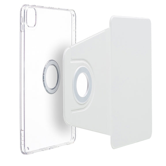 For iPad Pro 11 2024 Magnetic Split Leather Smart Tablet Case(White)