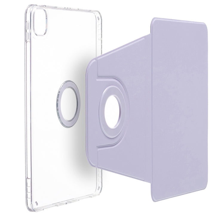 For iPad Pro 13 2024 Magnetic Split Leather Smart Tablet Case(Purple)