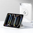 For iPad Pro 13 2024 Magnetic Split Leather Smart Tablet Case(White) - iPad Pro 13 2024 Cases by PMC TechLife | Online Shopping South Africa | PMC TechLife | Buy Now Pay Later Mobicred