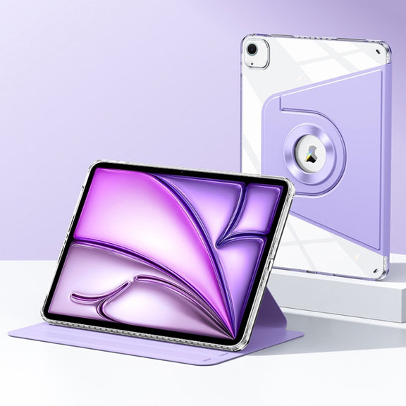 For iPad Air 11 2025 / 2024 Magnetic Split Leather Smart Tablet Case(Purple)