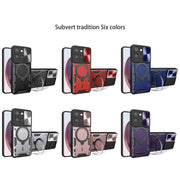 For Motorola Moto G 2025 CD Texture Sliding Camshield Magnetic Holder Phone Case(Pink)