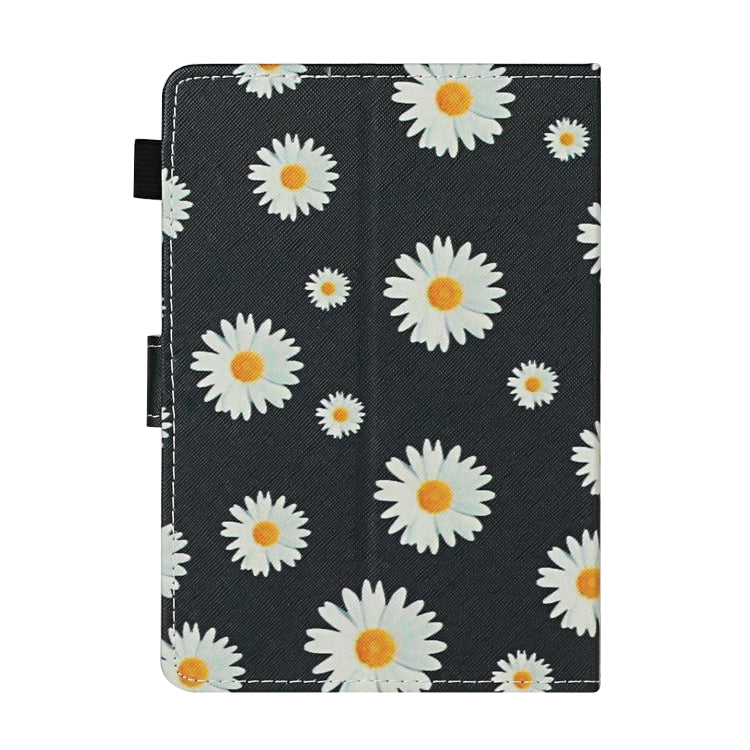 For 10 inch Universal Tablet PC Flower Pattern Horizontal Flip Leather Case with Card Slots & Holder(Small Daisies)